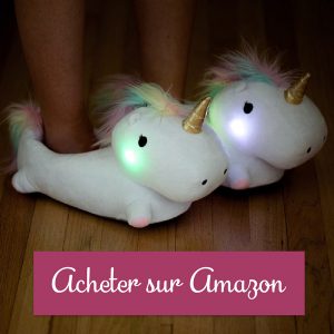 chausson licorne lumineux